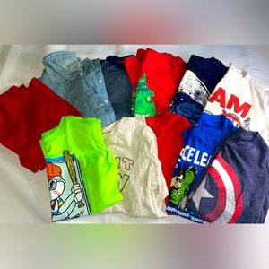 Boys tshirt / long sleeve tops lot of 11 EUC